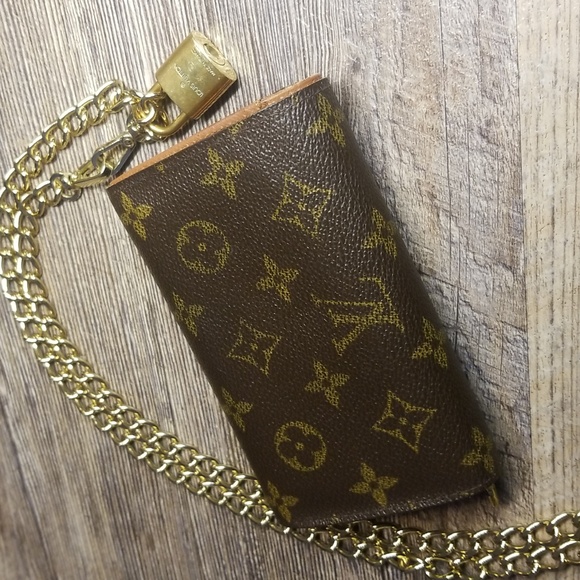 LV Bundle Louis Vuitton Monogram Porte Monnaie Billets Tresor Lock & Chain All 3 - Picture 16 of 17